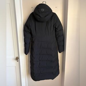 Lululemon StretchSeal Sleet Street Long Black Puffer Jacket
